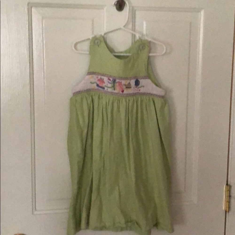 Smocked birthday dress